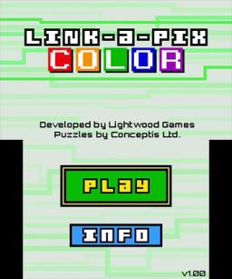 Link-a-Pix Color Title Screen